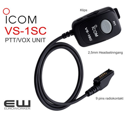 Icom VS-1SC PTT Bryter med Multipin (2,5mm)