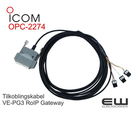 Icom OPC-2274 - Tilkoblingskabel for VE-PG3 RoIP Gateway