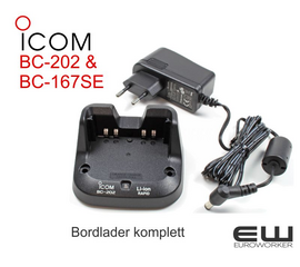 Icom BC-201& BC-1637SE Bordlader komplett