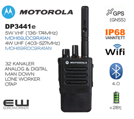 Motorola MOTOTRBO DP3441e (MDH69JDC9RA1AN - MDH69RDC9RA1AN)