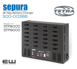 Sepura STP 24.Punkts Batterilader (Tetra) (300-00386)