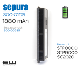 300-01175 - Sepura Batteri (1880mAh) til STP-serien (Tetra)