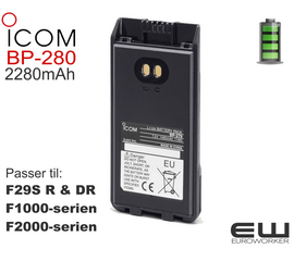 ​Icom BP-280 Batteri (2280mAh) (F1000, F2000, ProHunt Compact)