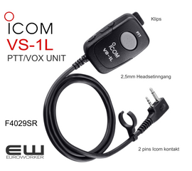 Icom VS-1L PTT bryter (2,5mm audio) (F4029SR, F1000, F2000)