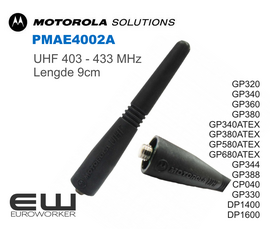 Motorola UHF Antenne til GP3XX & DP1X00  (PMAE4002A)