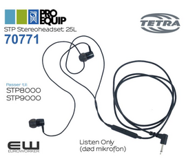 ProEquip Listen Only Stereo Earpiece 25L (iPhone type)(3,5mm)
