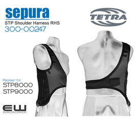 300-00247 - Sepura STP Shoulder Harness RHS (Black & White)