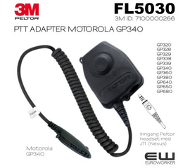 3M Peltor FL5030 PTT Adapter til Motorola (GP320, GP340, GP380..)(7100000266)
