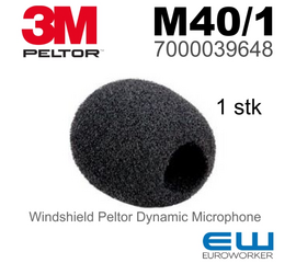 3M Peltor M40/1 - Windshield Dynamic Microphone (7000039648) (Litecom Pro II)
