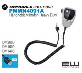 Motorola PMMN4091A Heavy Duty Håndholdt Mikrofon (DM2600, DM1600, DM1400)