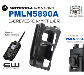 Motorola PMLN5890A  Klick Fast Ready Bæreveske i mykt lær (MTP3000)