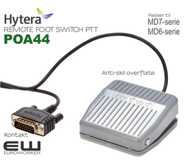 Hytera POA44 External Foot Switch PTT til MD-serie mobilradio