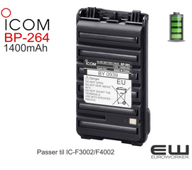 ​Icom BP-264 Batteri (1400mAh) (FC3002, FC4002)