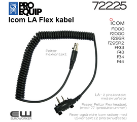 ProEquip Icom Flex kabel til Icom LA kontakt