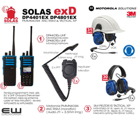 Motorola Atex Scrap Kampanje! SOLAS exD - DP4401Ex/DP4801Ex & PMMN4094 ANC RSM & IS Tactical XP Headset