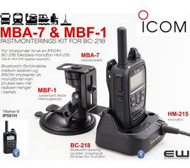Icom MBF-1 & MBA-7 Vehicle Mouinting Kit for BC-218 (IP501H)