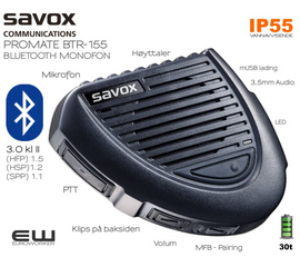 Savox Promate BTR-155 Bluetooth RSM (K551051)