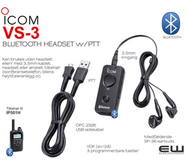 Icom VS-3 Bluetooth Headset (94003)
