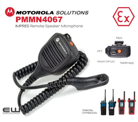 Motorola PMMN4067 Remote Speaker Microphone (MTP8500Ex, DP4X01Ex)