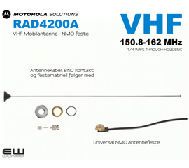 Motorola RAD4200A VHF mobilantenne (146-150,8 MHz)