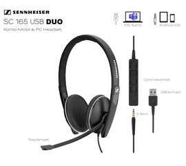Sennheiser | EPOS SC165 DUO  (3,5mm, USB)