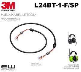 3M Peltor L24BT-1-F/SP Litecom kabel