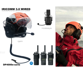 Iricomm 3.0 Wired - Hearingprotected Waterproof Headset (Motorola DP4000)