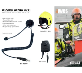 Iricomm Gecko MK11 Waterproof Headset (J11)
