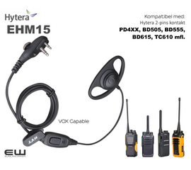Hytera EHM-15 Earpiece (PTT, VOX)