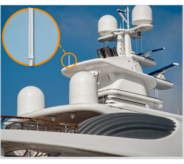 Poynting OMNI-493 4G-/5G-marineantenne 617-3800 MHz. Kraftig 4G-/5G-antenne