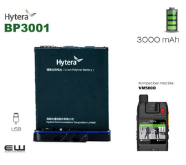 Hytera BP3001 batteri - 3000 mAh (VM580D)