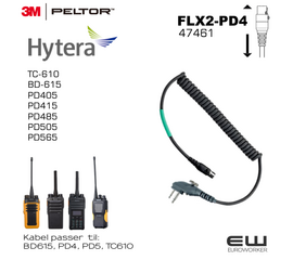 3M Peltor Hytera PD4/BD615 Flex2 kabel