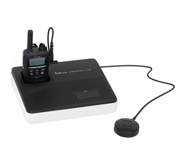 • Portable operation with eight LR6 (AA)
cells • Built-in loudspeaker and high
sensitivity external microphone
• Charges the radio when using the AC
adapte Icom VE-SP1 P503H Speakerphone