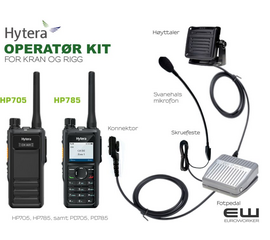 Hytera Operatør Kit for Kran og Rigg (HP705, HP785)
