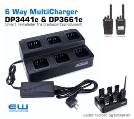 6 Way Multicharger (DP3441e, DP3661e)