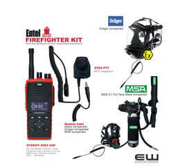 Entel DT885 FF (UHF) - Fire Fighter Radio Kit (Atex, IP68, SOLAS, MED/5.20 )