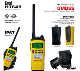 Entel HT649 VHF GMDSS Portable Radio