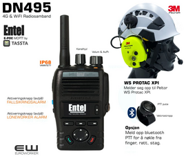 Entel DN495 LTE radio peltor ws litecom pro III_Entel e-poc_bluetooth_euroworker