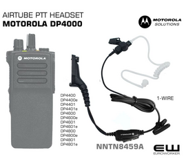 Motorola NNTN8459A 1-Wire Airtube Earpiece Inline Mic & PTT