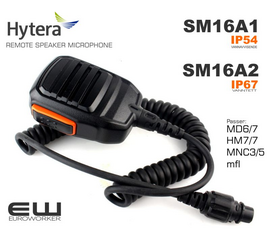 Hytera SM16A1 (IP54) og SM16A2 (IP67) Håndholdt Mikrofon til MD785/RD985