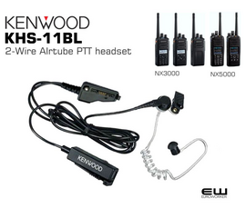 Kenwood KHS-11BL 2-Wire AIrtube PTT headset (NX3000, NX5000)