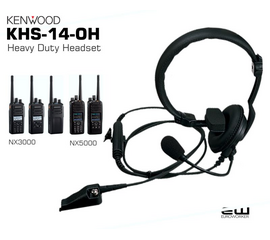 Kenwood KHS-14-OH Heavy Duty PTT Headset (NX3000, NX5000)