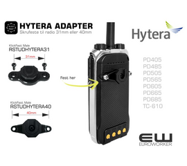 RSTUDHYTERA31 RSTUDHYTERA40 - Hytera Klick Fast Adapter (31mm og