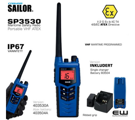 SAILOR SP3530 Portable VHF ATEX - 403530A