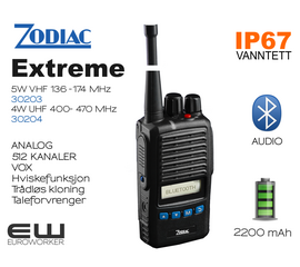 Zodiac Zodiac Extreme BT UHF & VHF (Analog, Rugged, Vanntett, Bluetooth)