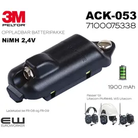Peltor ACK053 - Oppladbart batteri Litecom ( 7100075338)