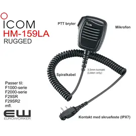 Icom HM-159LA robust håndholdt mikrofon  (F3102D, F4102D)