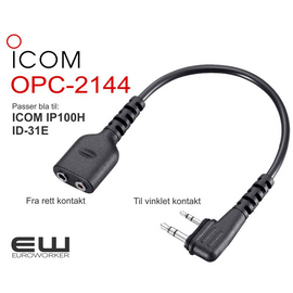 Icom OPC-2144 Slimadapter (rett tilvinklet) (IP100H)
