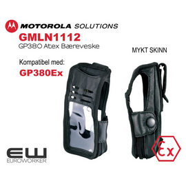 Motorola Atex bæreveske i mykt skinn til GN380Ex (GMLN1112)