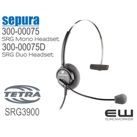 Sepura SRG Mono Headset (300-00075 headset + 700-00212 kabel)